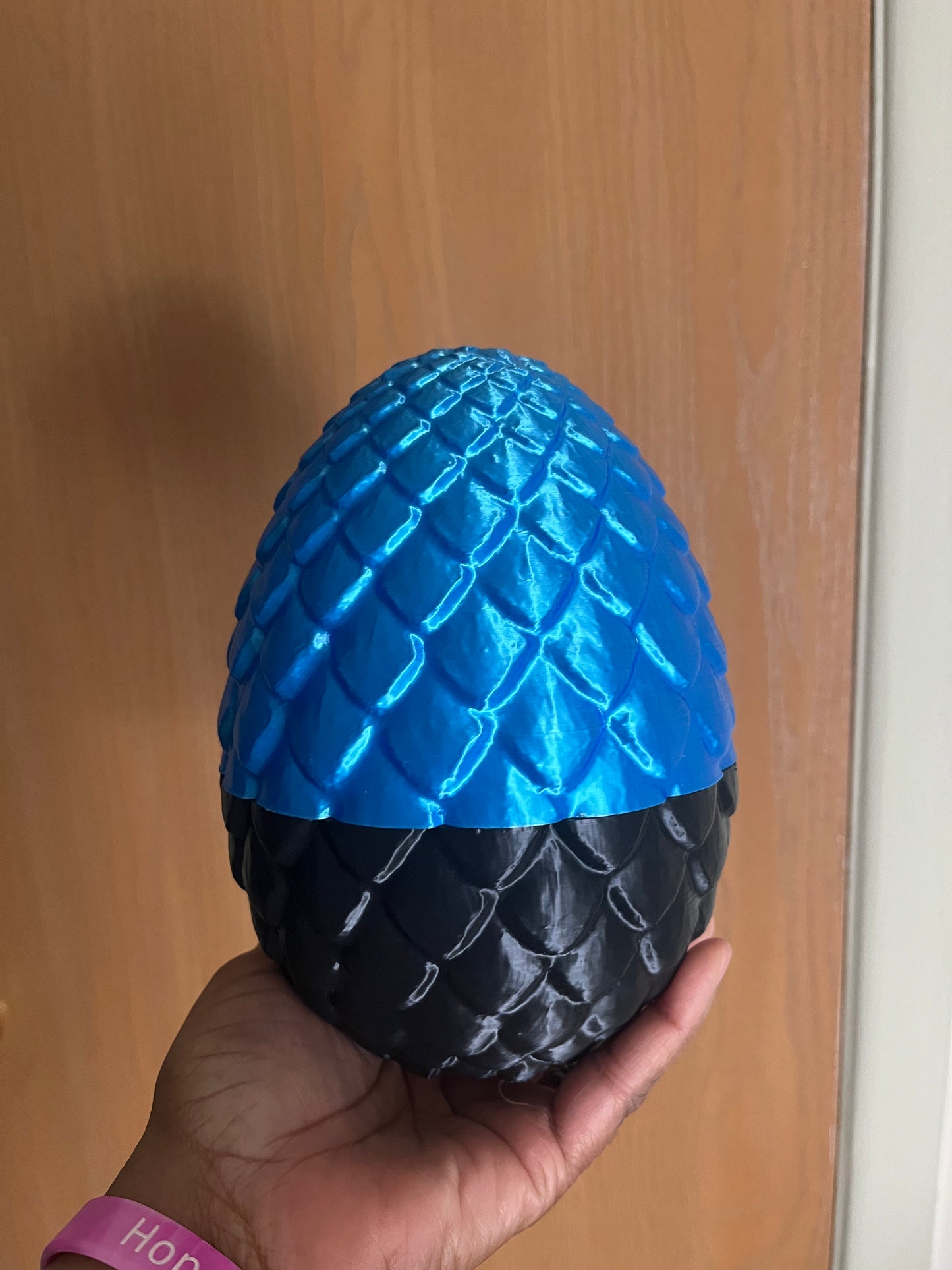 Dart the Crochet Dragon in a 3D Egg